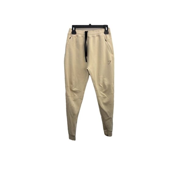 gymshark rest day Cream Tappered Knit Joggers Men XS - Picture 2 of 14